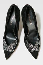 Туфли с острым носом Le Silla SF-E20998, черные замшевые