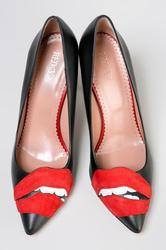 Туфли женские Red Valentino SF-HQS00486, черные с губками