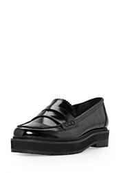 Ботинки-туфли женские на платформе Mango MA002AWCHT67, черные (кожа)