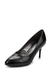 Женские туфли на каблуке Makfine MA043AWCAA79, черные кожаные