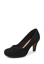 Женские туфли на среднем каблуке Clarks CL567AWCEN78, черные