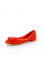 фото Балетки на каблуке Just Couture, ярко-красные