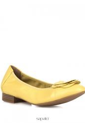 Балетки на каблуке Caprice 9-9-22157-22-600/221, желтые (кожа)