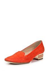 фото Туфли-лоферы на каблуке Roberto Botticelli RO233AWAHX69, оранжевые