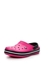 Сабо закрытые Crocs CR014AUAUU20, черно-розовые