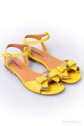Сандалии летние женские Moreschi M-65361, желтого цвета