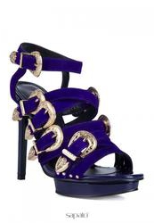 фото Босоножки на высоком каблуке Mascotte 18-4102401-0607, фиолетовые
