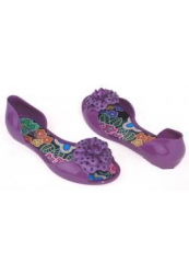 фото Босоножки с закрытой пяткой Menghi Shoes, фиолетовые (резина)