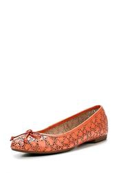 фото Балетки на каблуке Tervolina TE007AWAQI11, оранжевые