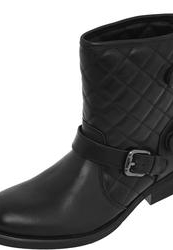 фото Женские полусапожки на низком каблуке Guess FL4SOF-LEP10-BLACK, черные