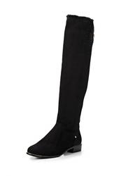 фото Женские ботфорты без каблука Inario IN029AWCME24, черные замшевые