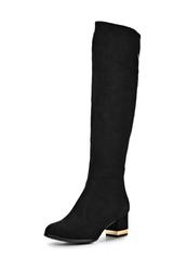 фото Женские ботфорты на каблуке Inario IN029AWCMG29, черные