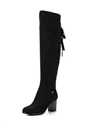 фото Женские ботфорты на каблуке Inario IN029AWCMD97, черные