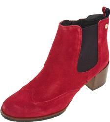 Женские полусапожки на каблуке Tommy Hilfiger FW56817477, красные