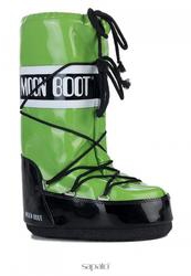 фото Женские сапоги-луноходы Moon Boot 14009700, черно-зеленые