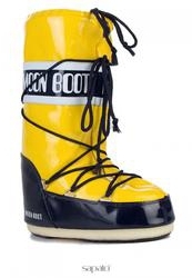 фото Женские сапоги-луноходы Moon Boot 14009700, черно-желтые