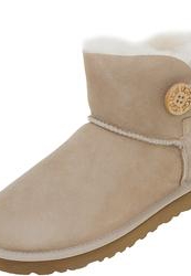 Короткие женские угги с пуговицей UGG Australia 3352, бежевые