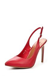 фото Туфли на каблуке без задников Vitacci VI060AWAJV33, красные кожаные