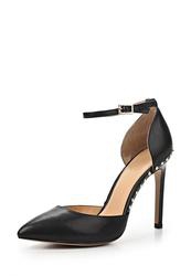 фото Женские туфли на каблуке Grand Style GR025AWAPS81, черные кожаные