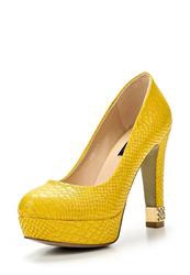 фото Туфли на платформе и каблуке ARZOmania AR204AWBDO98, желтые кожаные