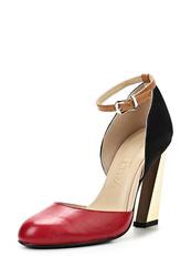 фото Туфли на устойчивом каблуке United Nude UN175AWAIO97, черно-красные