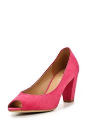 фото Туфли на толстом каблуке Hogl HO027AWAHF00, розовые замшевые