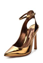фото Туфли на каблуке Schutz SC963AWBQR92, золотые без задника 