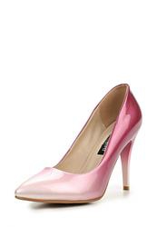 Туфли на каблуке Burlesque BU001AWBQU62, розовые из лаковой кожи