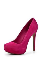 фото Туфли на платформе и каблуке Schutz SC963AWCMO24, розовые замшевые